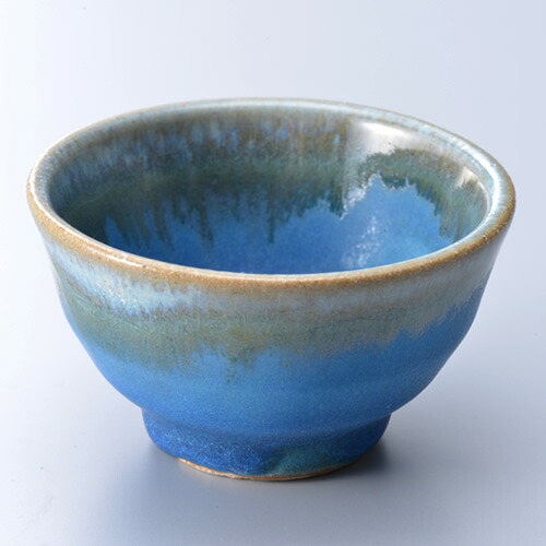 楽天市場】＜057-T＞益子焼 陶器 ぐい呑み(大) 和食器 酒器 青