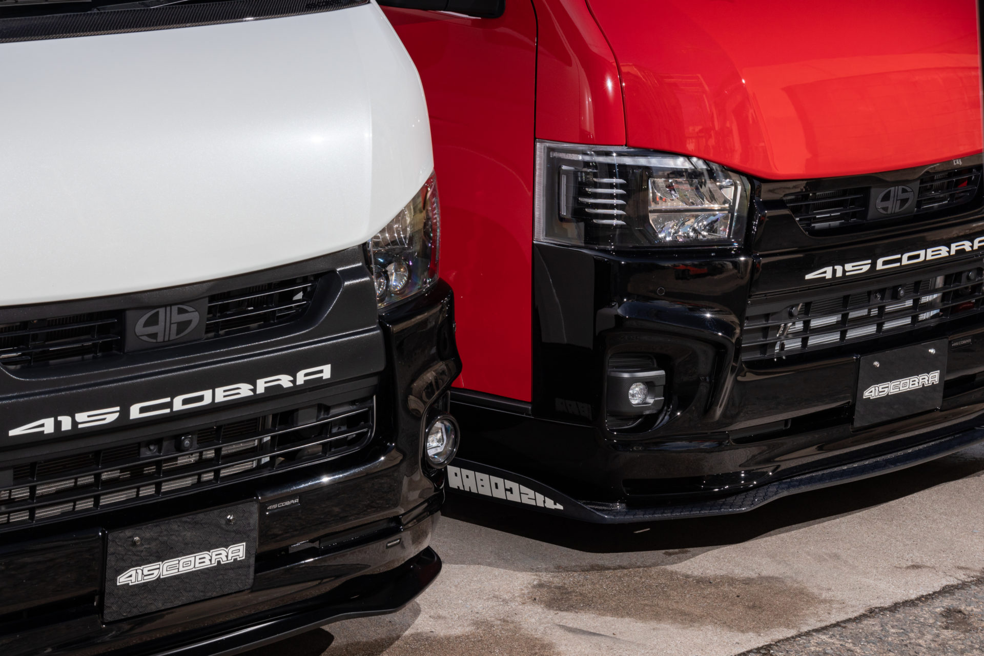 楽天市場】415コブラ ハイエース用 5型 TSSあり ナロー フェイスリフト