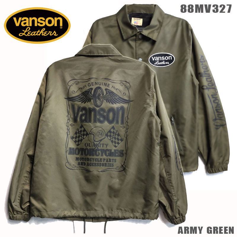 楽天市場】VANSON バンソン モトブルーズ別注 COACH JACKET コーチ