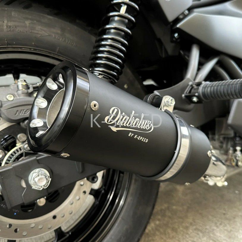 楽天市場】カワサキ エリミネーター スリップオンマフラー ブラック K