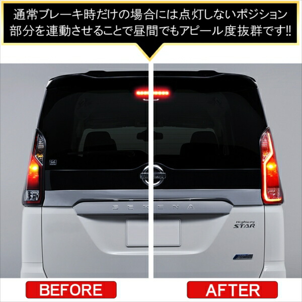 楽天市場】新型セレナC27 前期 後期 パーツ LED 全灯化キット 4灯化