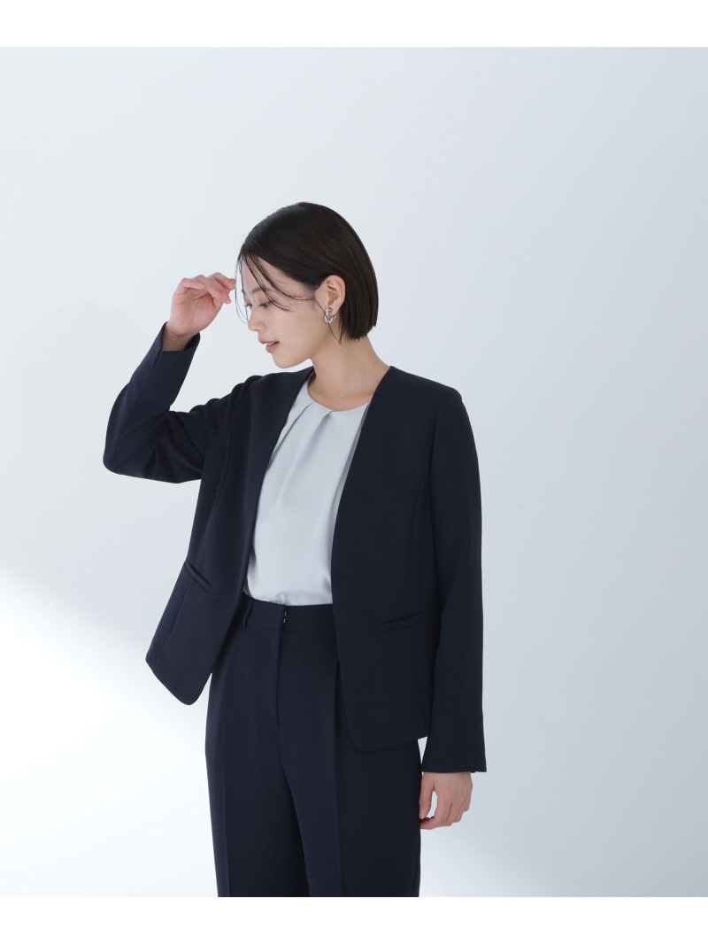 楽天市場】【SALE／60%OFF】ドビーツイル SETUP ノーカラージャケット