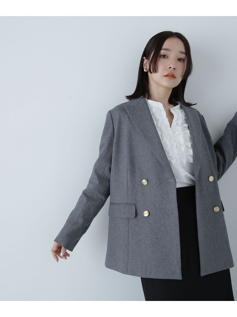 楽天市場】ダブルブレストボクシージャケット 24AW NATURAL BEAUTY