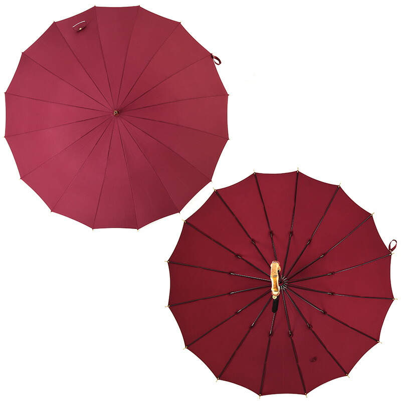 楽天市場】前原光榮商店 婦人長傘 NEWトラッド16カーボン 傘 雨傘