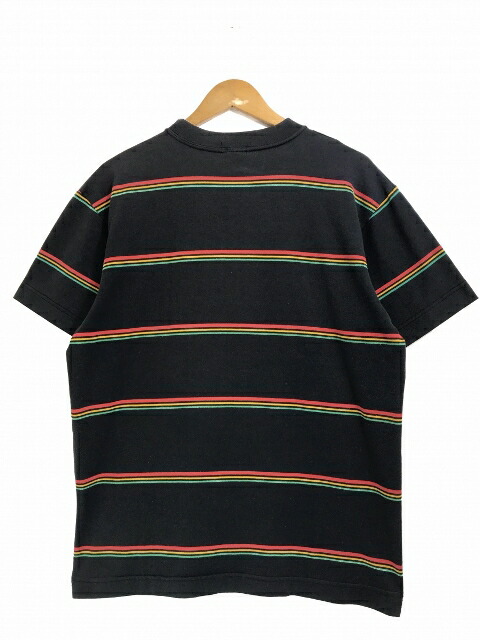 楽天市場】OZ製 80s STUSSY Border Pocket S/S Tee 黒 M OLD STUSSY