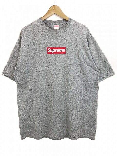 楽天市場】00s SUPREME Box Logo S/S Tee (GREY/RED) XL シュプリーム