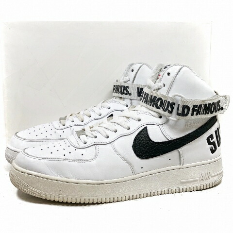 楽天市場】14年製 SUPREME × NIKE AIR FORCE 1 HIGH SP 白黒 US10/28.0