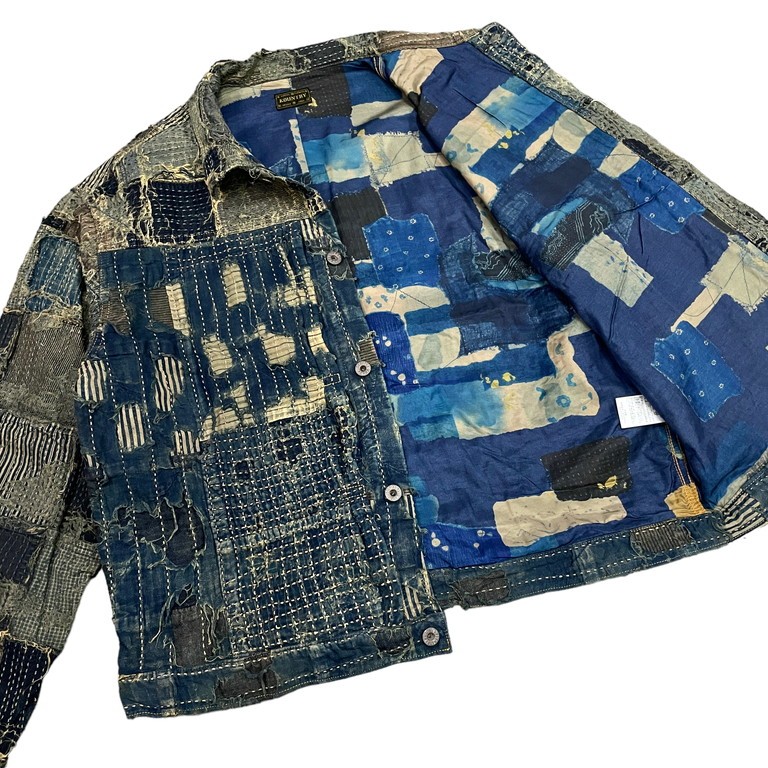 楽天市場】KAPITAL タグ付未使用 22SS KOUNTRY BORO SPRING 1ST JKT