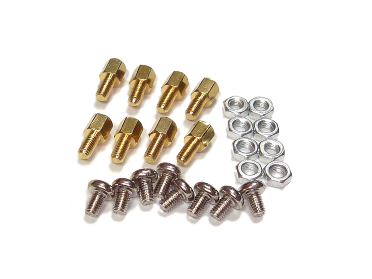 楽天市場】5mm 六角スペーサー (真鍮 六角支柱) 8本セット 固定用ネジ