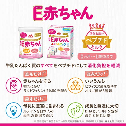 楽天市場】森永乳業 E赤ちゃん 小缶 300g [0ヶ月~1歳 新生児 粉ミルク