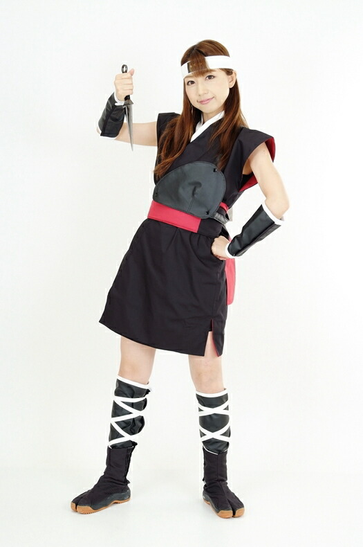 楽天市場】くノ一（くの一・女忍者）衣装・ミニスカ（黒） ≪ 忍者