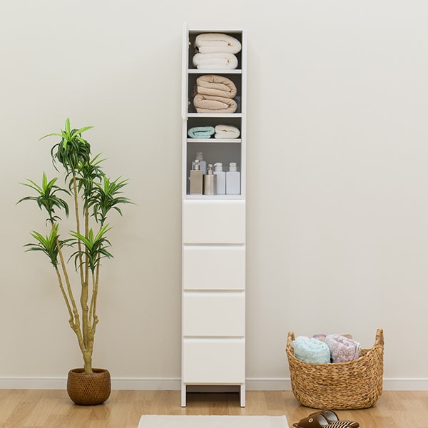 楽天市場】[幅30cm] 隙間収納庫 (フロンティア30 WH D) すきま収納