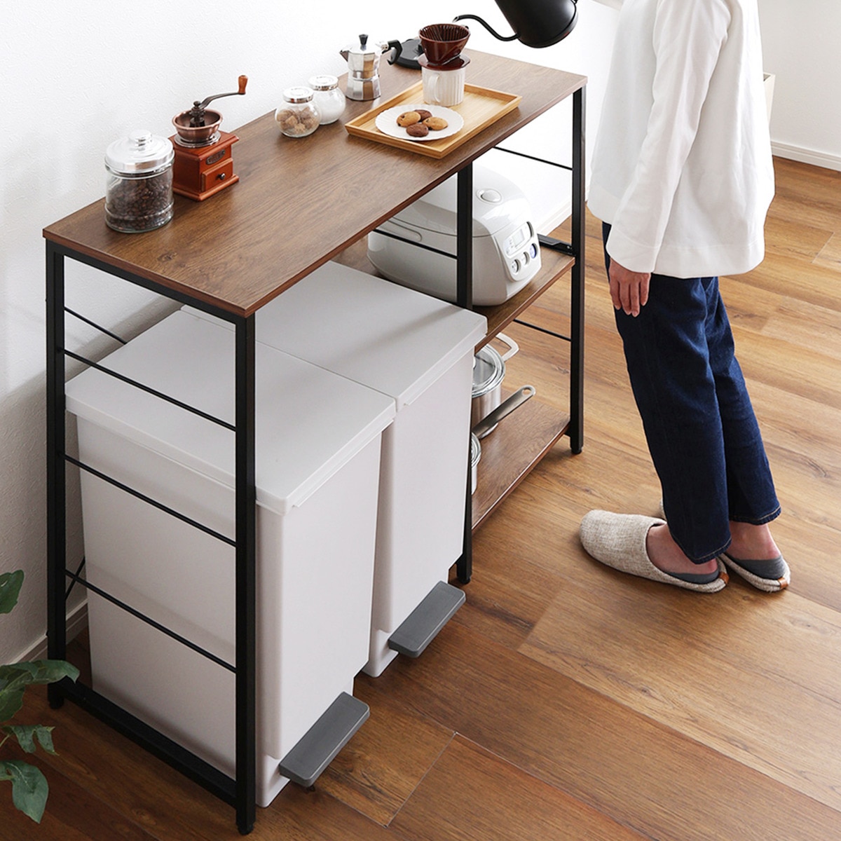 楽天市場】ヴィンテージキッチンカウンター (幅100cm) ニトリ