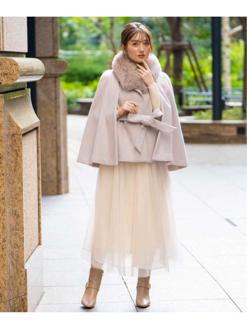 楽天市場】【SALE／70%OFF】ファースリットケープコート Noela ノエラ
