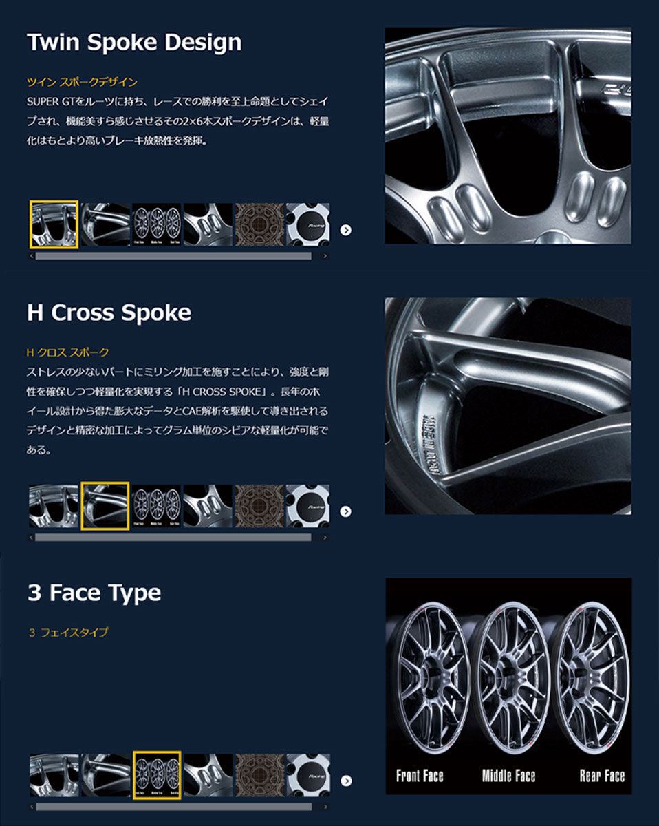 楽天市場】エンケイ ホイール レーシング GTC02 18インチ 8.0J ENKEI