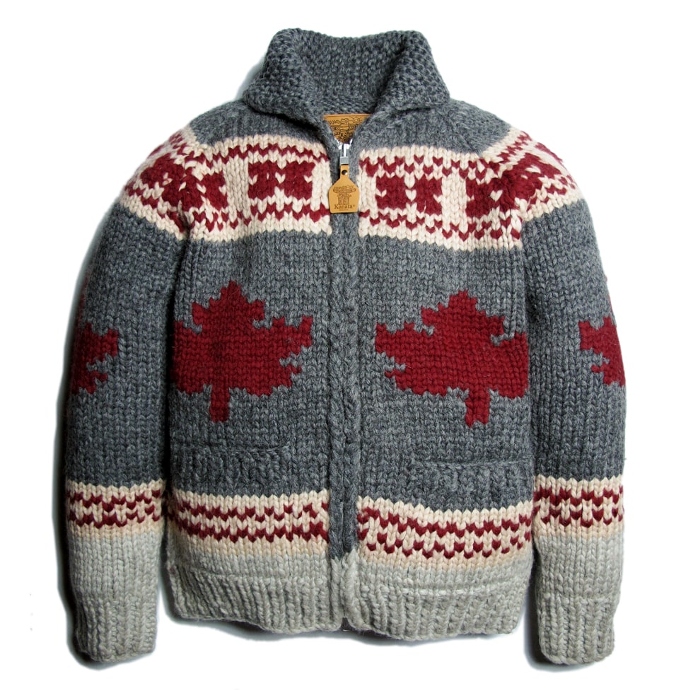 楽天市場】【KANATA】カナタ カウチンセーター メイプル柄 カウチン