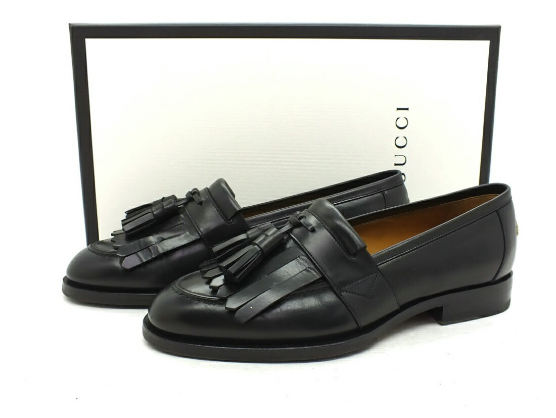 楽天市場】【中古】GUCCI ビー(蜂)刺繍 タッセル フリンジ ローファー