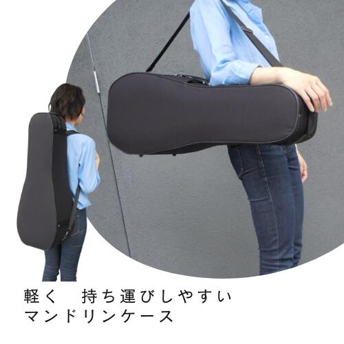 楽天市場】マンドリンケース セミハード 軽量 ブラック 持ち運び用