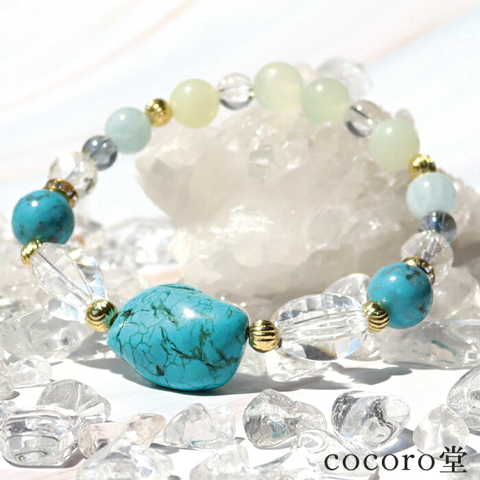 楽天市場】天然石 ブレスレット 【数量限定】ターコイズタンブル 20
