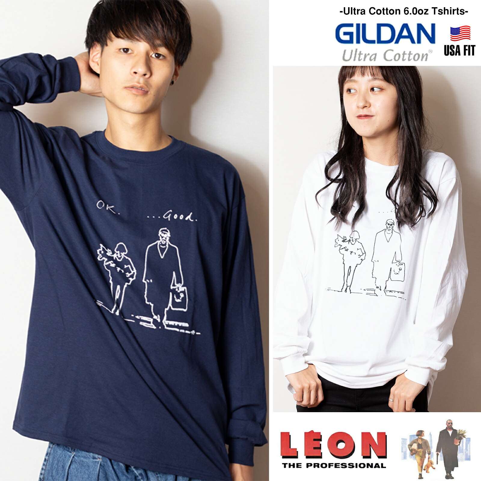 楽天市場】LEON レオン マチルダ 「ok good」 リブロンT (長袖T