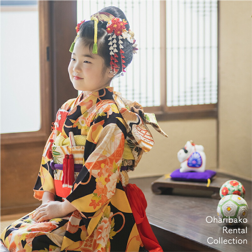 楽天市場】七五三 着物 レンタル 7歳 フルセット アンティーク 正絹