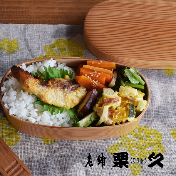 楽天市場】【送料無料】 曲げわっぱ 弁当箱 栗久 | 大館 小判型スリム