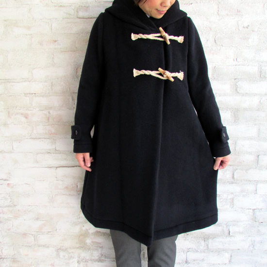 楽天市場】mizuiro-ind ミズイロインド Aラインダッフルコート