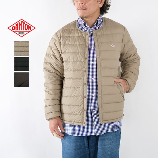 楽天市場】ダントン DANTON メンズ クルーネック インナーダウン