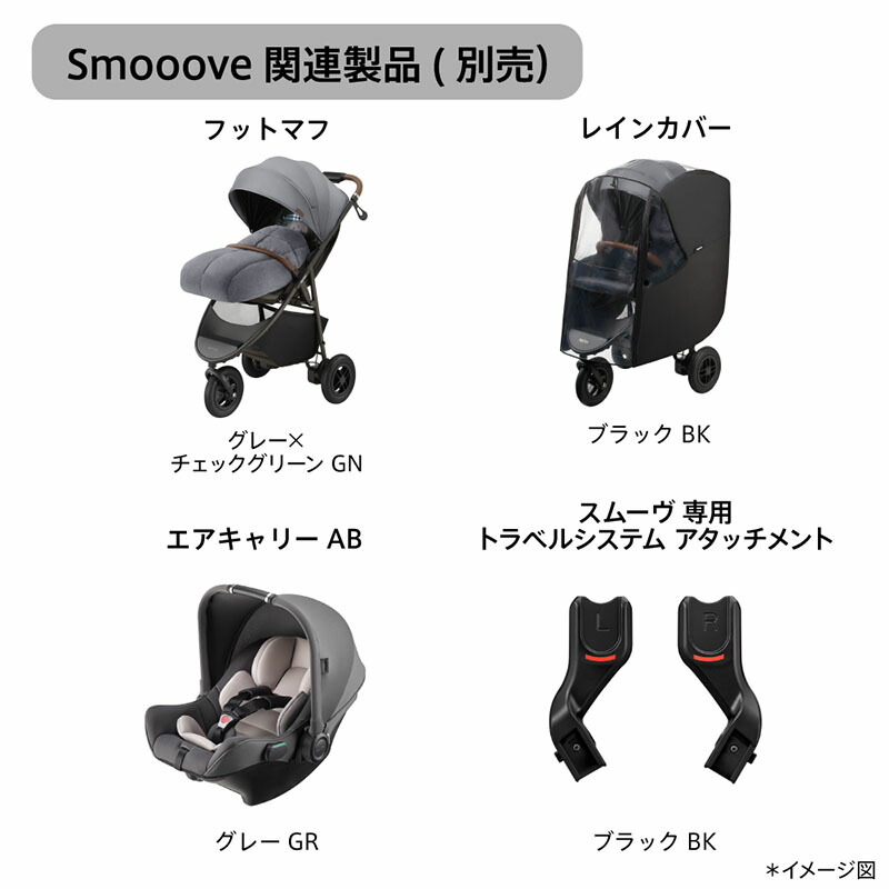 楽天市場】アップリカ スムーヴ プレシャスAB グレー(GR) 3輪タイプ