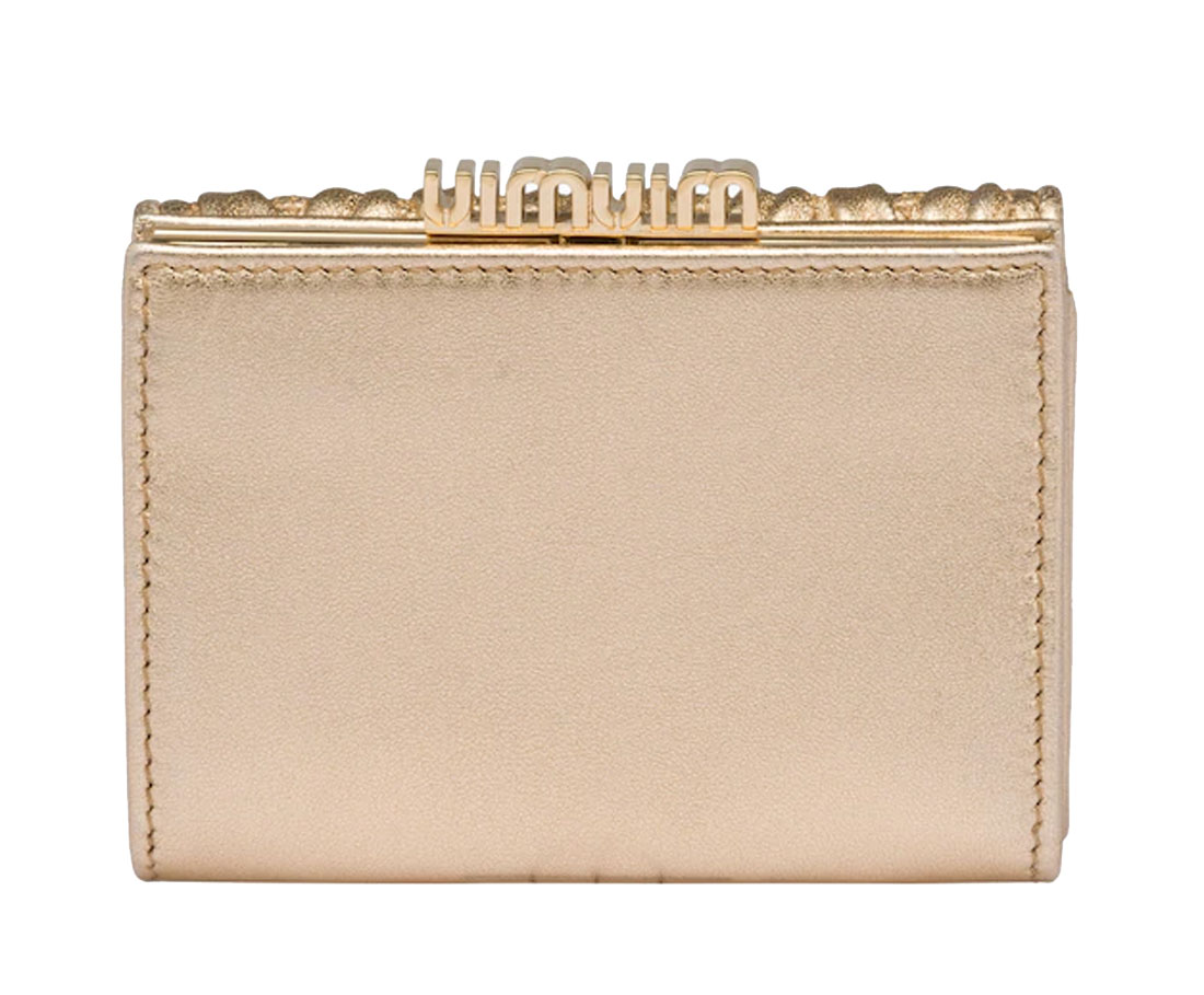 楽天市場】MiuMiu ミュウミュウ 三つ折り財布 マテラッセ MATELASSE