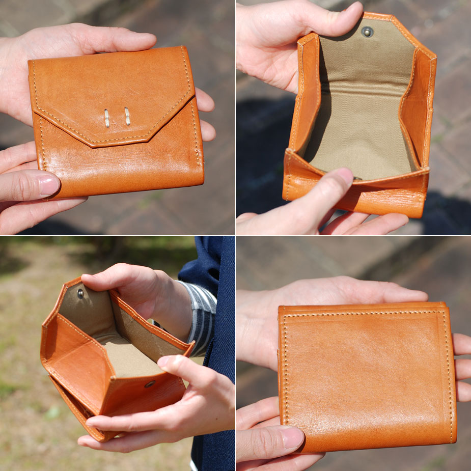 楽天市場】二つ折り財布 box型小銭入れ コンパクト フラップ かぶぜ