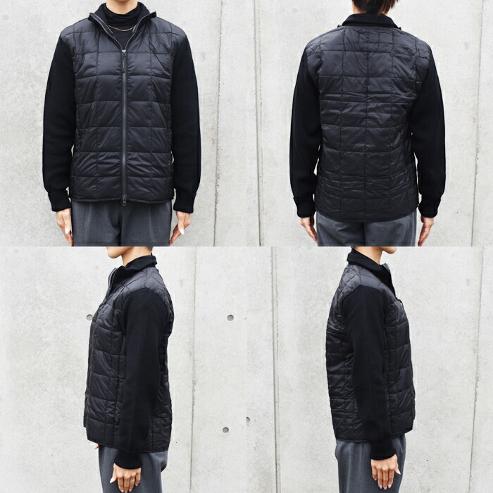 楽天市場】TAION タイオン ハイネックWジップ ニットスリーブダウン