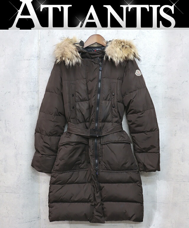 楽天市場】【広尾店】モンクレール MONCLER ファー付きロングダウン