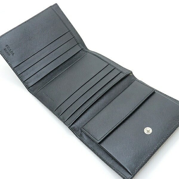 楽天市場】【広尾店】プラダ PRADA 三つ折り財布 三角ロゴ ナイロン 黒