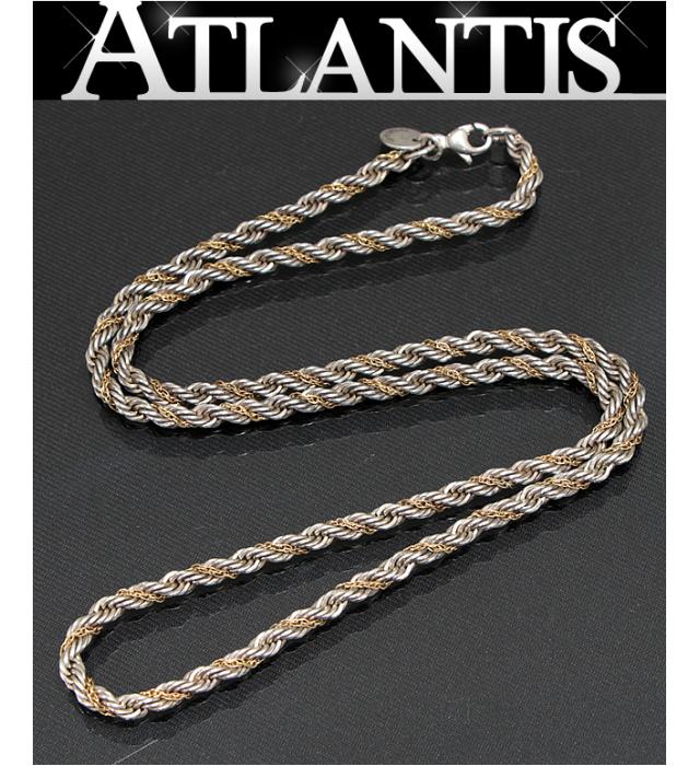 楽天市場】美品 ティファニー TIFFANY＆CO コンビ ツイスト ネックレス
