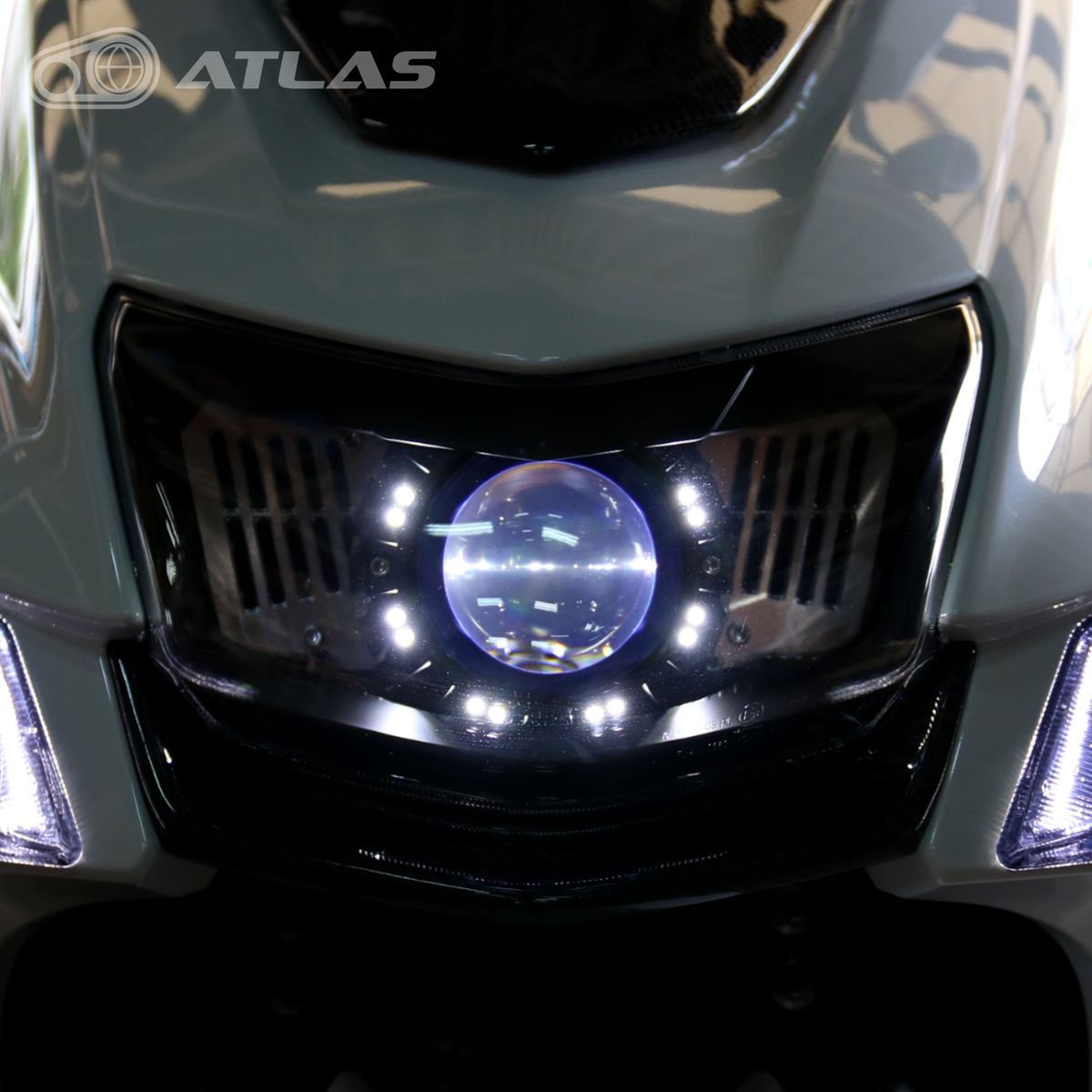 楽天市場】GAMMAS 5型シグナスX CYGNUS X 魚眼ヘッドライト LED 50W