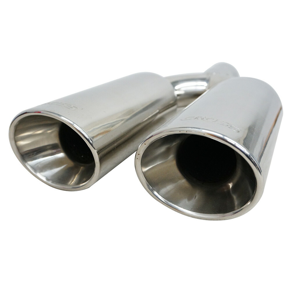 楽天市場】【CROSS】 汎用 SUS304 デュアル マフラーチップ/テール