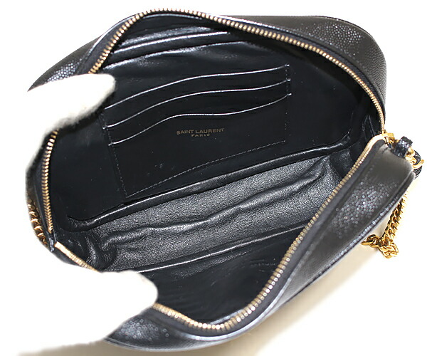 楽天市場】SAINT LAURENT(サンローラン)キルティングレザー：ブラック