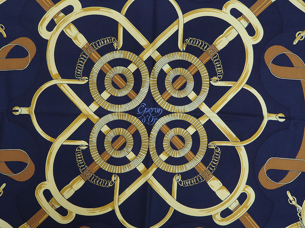 楽天市場】エルメス HERMES スカーフ カレ 90 カレ90 中古 Eperon d'or