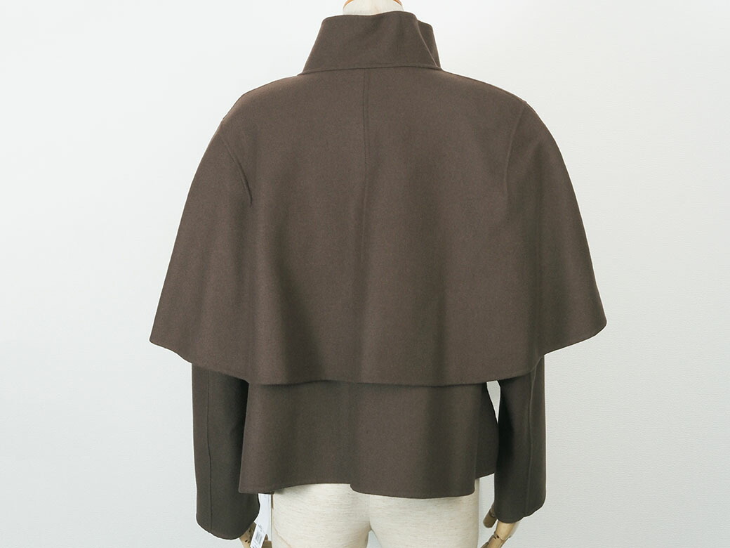 楽天市場】アドーア ライトリバーケープ付きノーカラージャケット