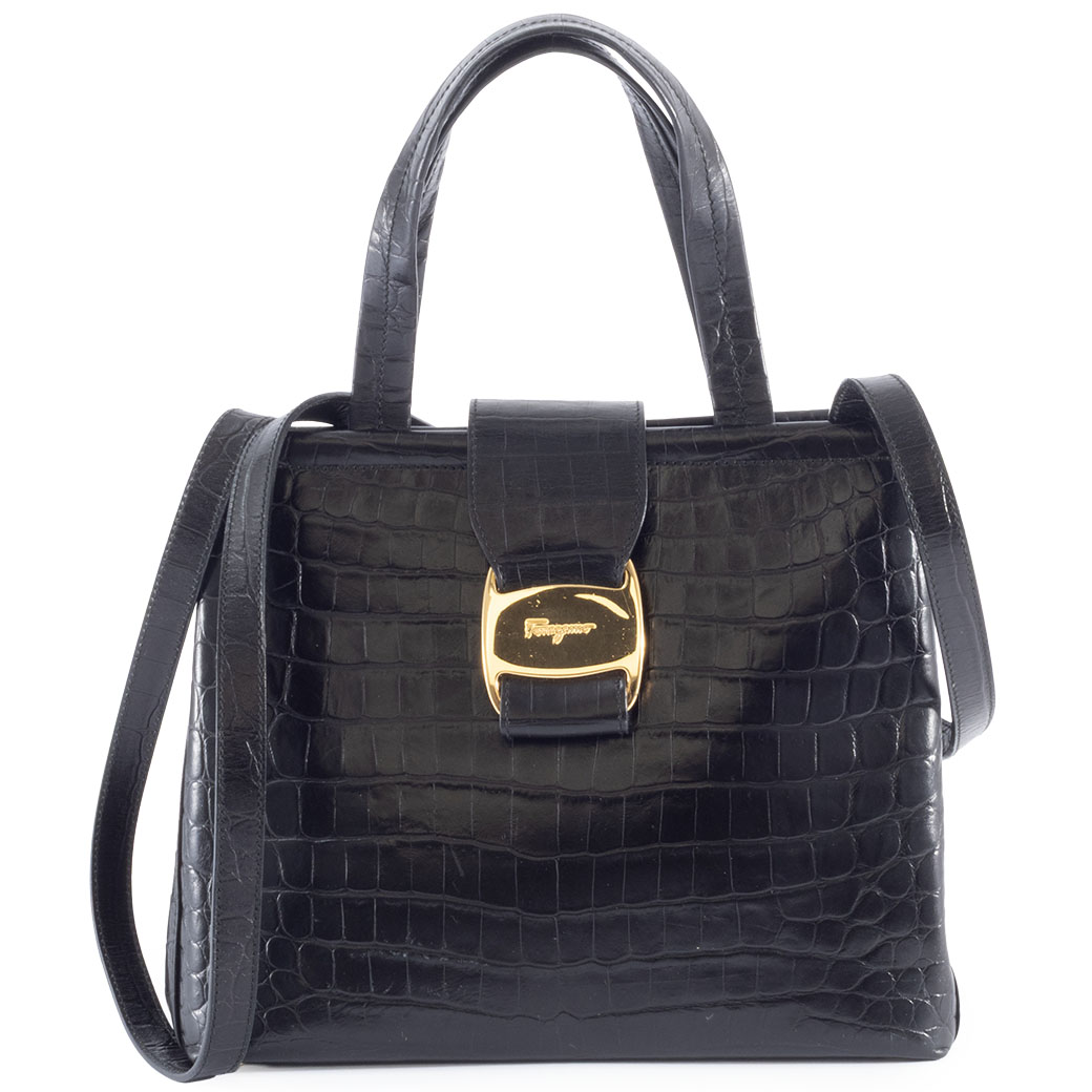 楽天市場】フェラガモ Salvatore Ferragamo バッグ クロコ型押し