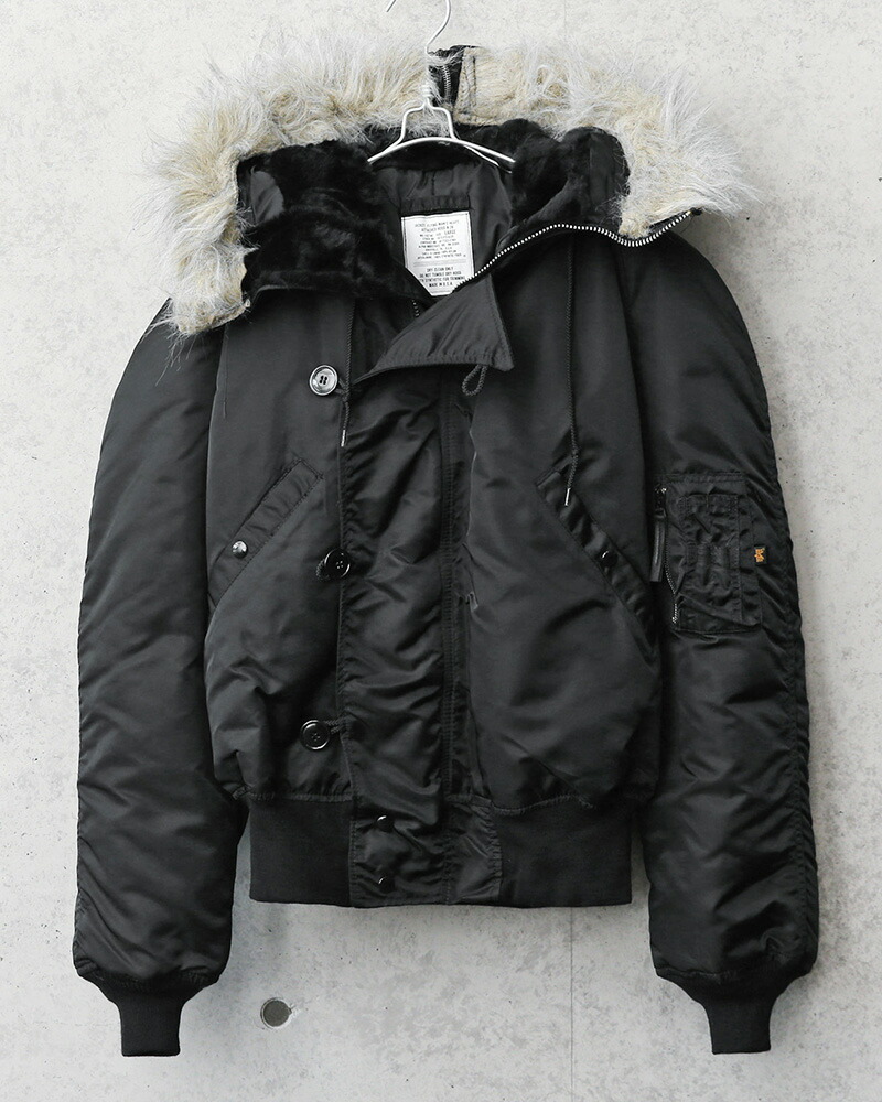 楽天市場】ALPHA アルファ MADE IN USA N-2B フライトジャケット BLACK