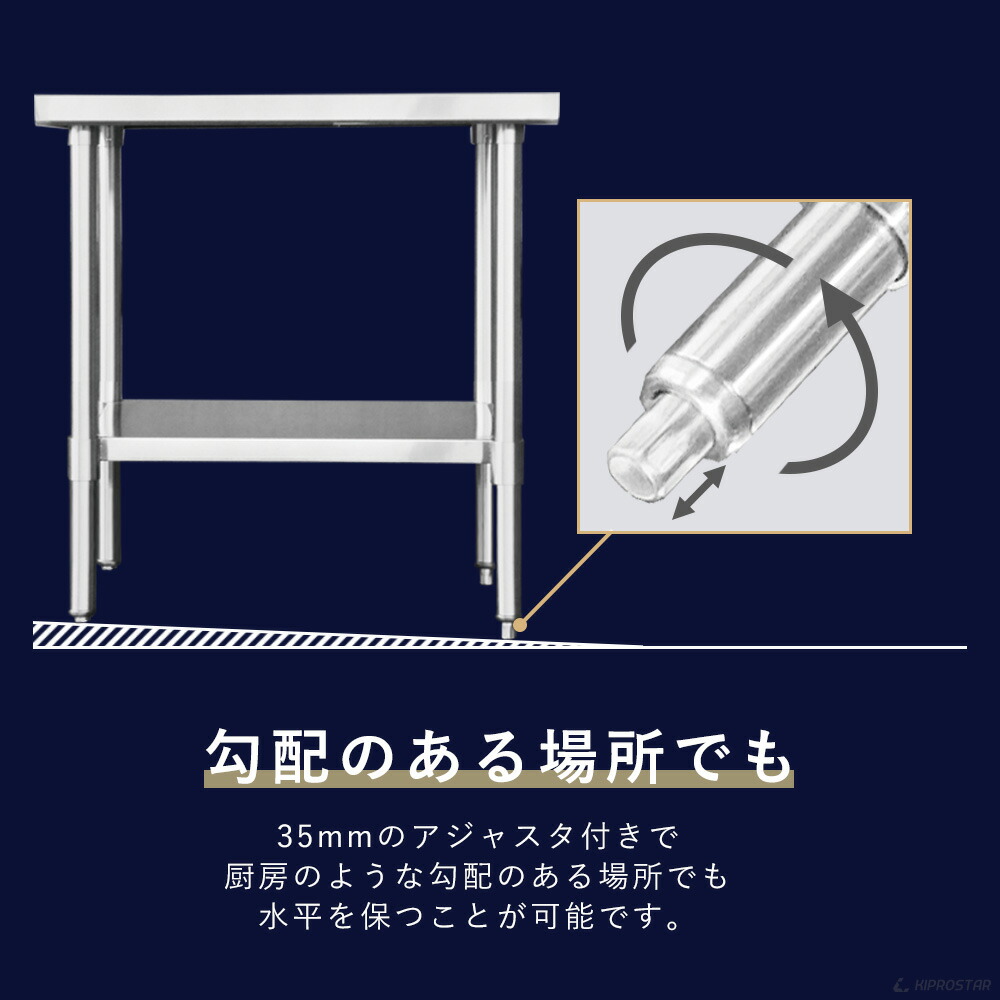 楽天市場】ステンレス作業台 業務用 調理台 600×600×800 板厚1.2mm
