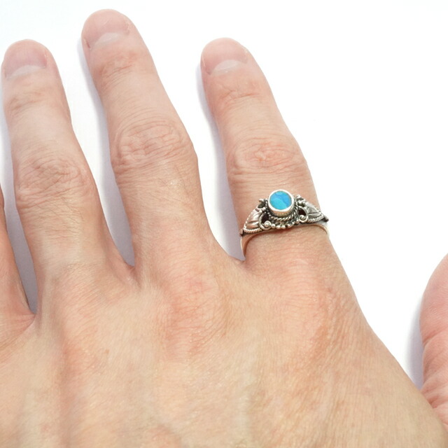 楽天市場】シルバーリング ターコイズリング デザインリング トルコ石