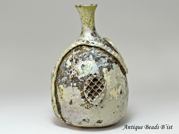 楽天市場】【1910】古代ローマングラス装飾付濃厚銀化瓶 ボトル(高さ約