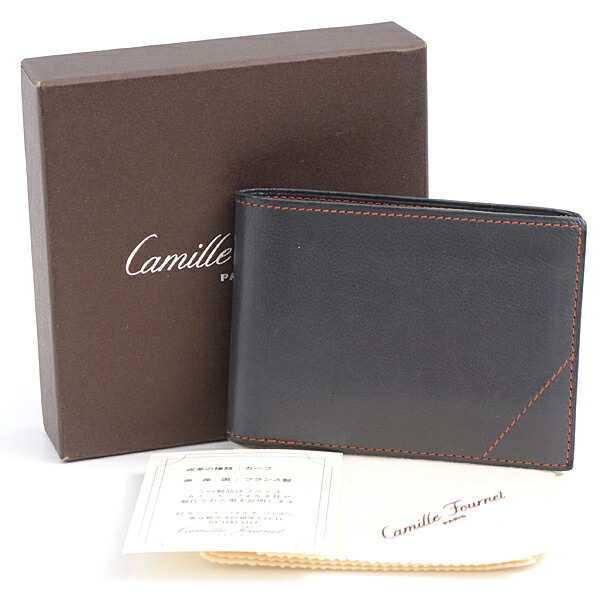 楽天市場】カミーユフォルネ 財布 メンズ 二つ折り 札入れ グレー