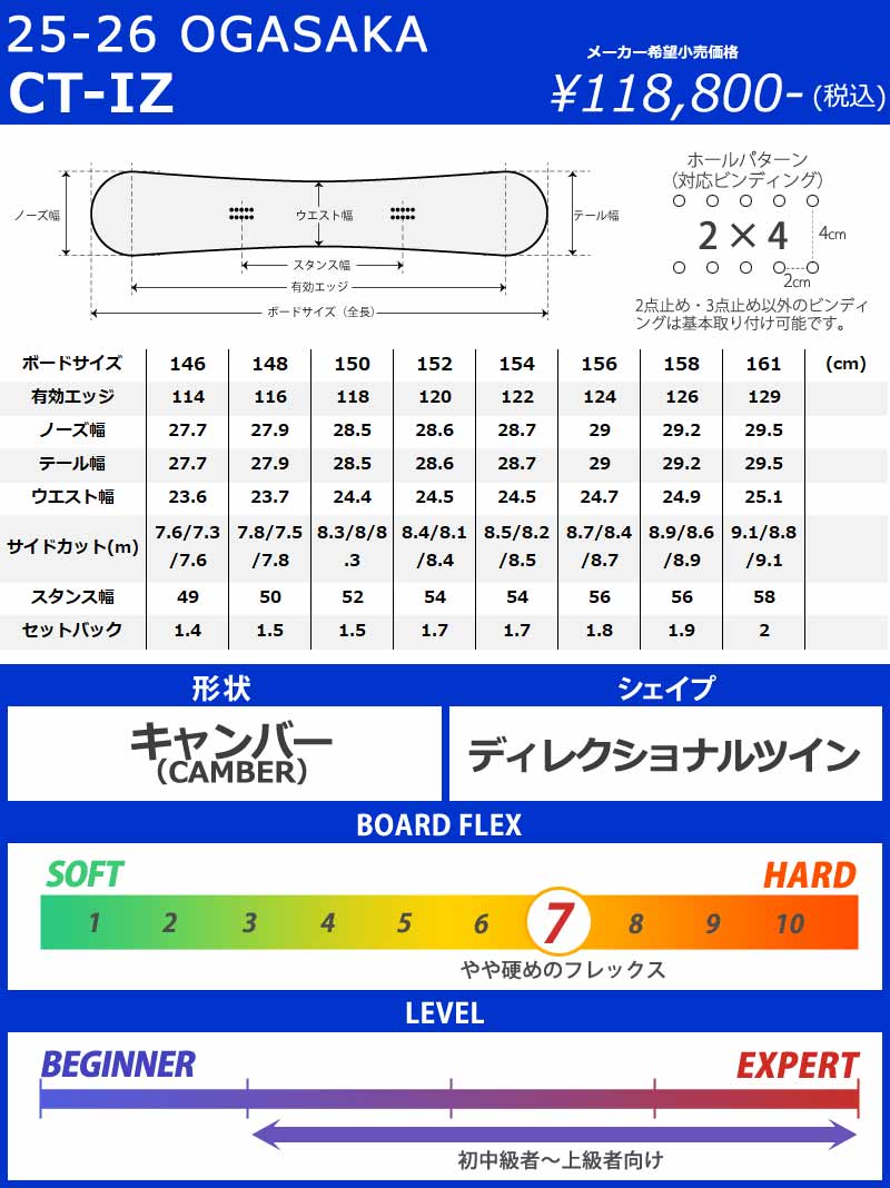 楽天市場】25-26 OGASAKA/オガサカ CT-IZ シーティーアイゼット メンズ