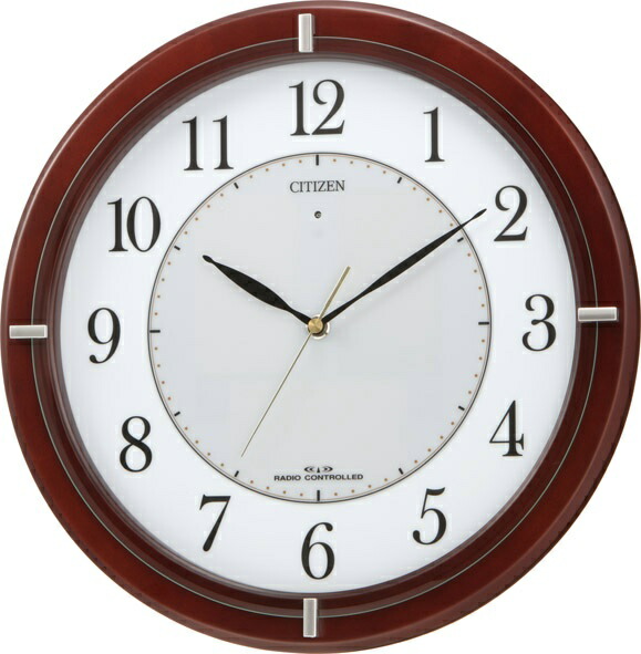 楽天市場】シチズン掛け時計 シチズン電波掛け時計 4MY768-006 エコ