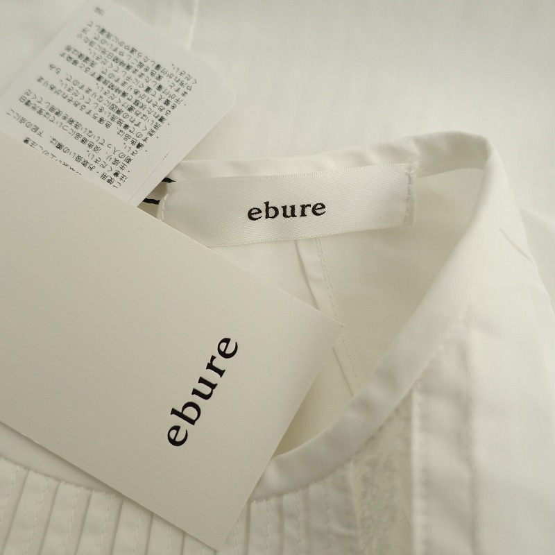 楽天市場】【未使用/定価5万】エブール ebure コットンサテンフリル