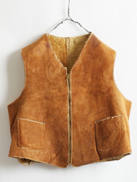 楽天市場】30's ☆ ブランド不明 裏 ボア フルジップ ブラウン